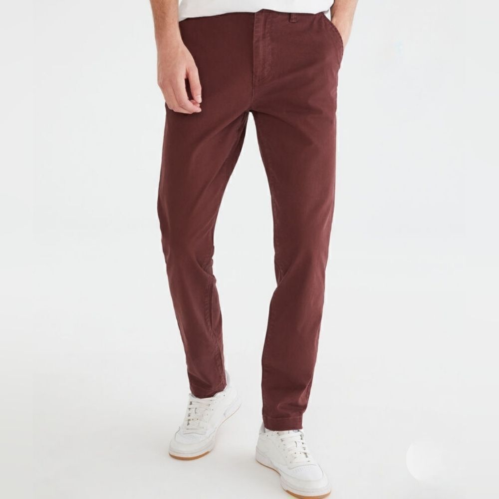 Aeropostle Men's Skinny Copper Brown Chinos